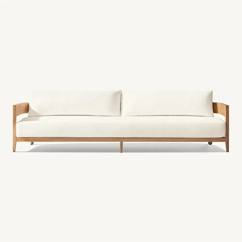 teak wood 3 seater sofa