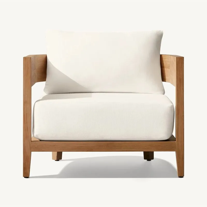 teak wood single sofa