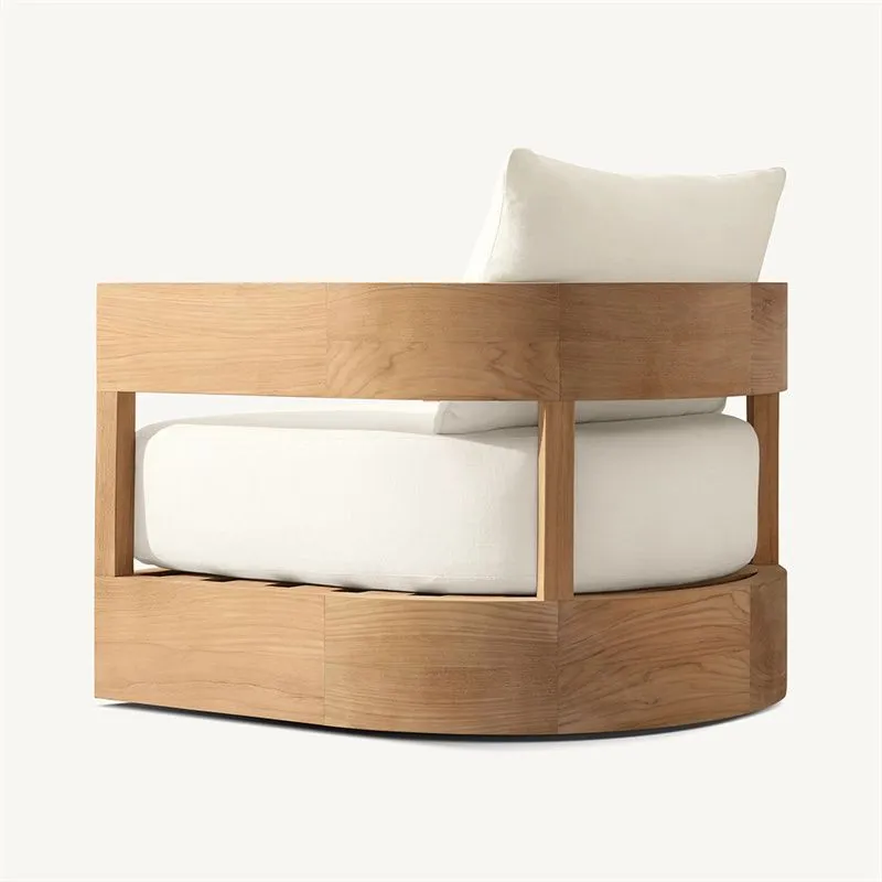 teak wood swivel sofa 2