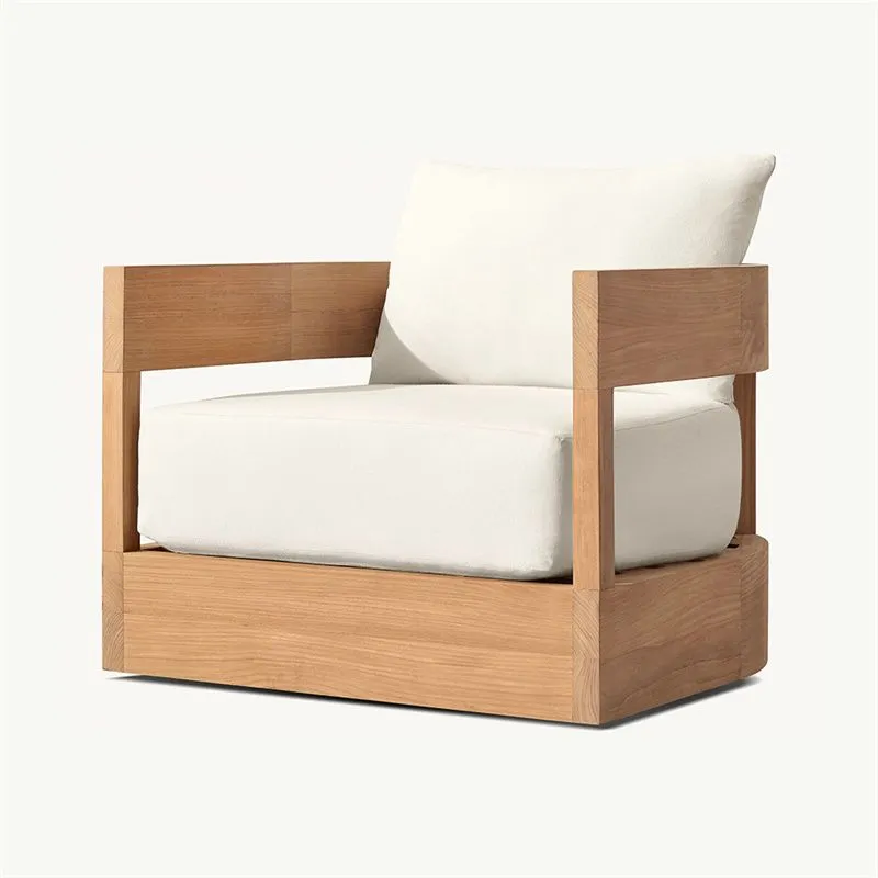 teak wood swivel sofa