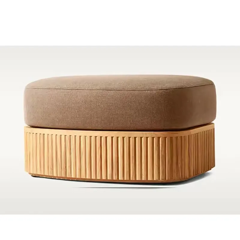 Byron teak Ottoman 3