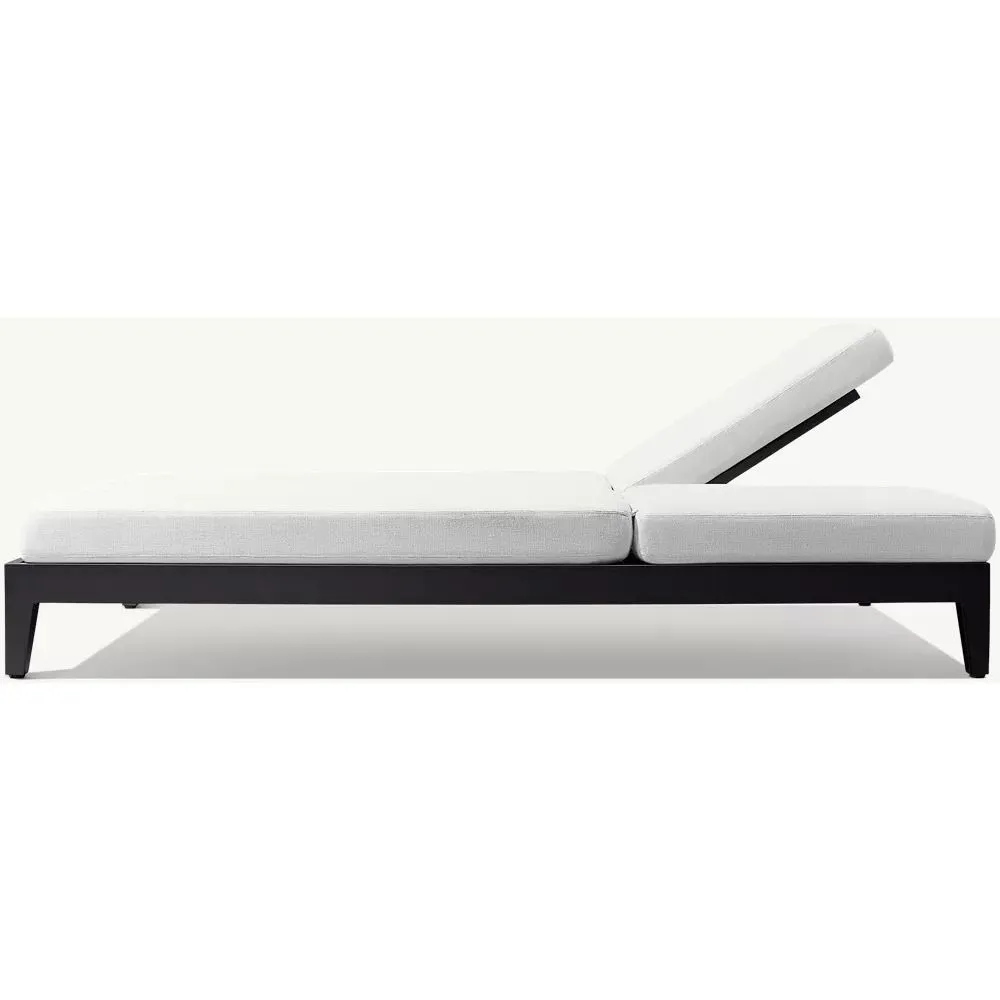 Balmain Aluminum Adjustable Double Chaise (2)
