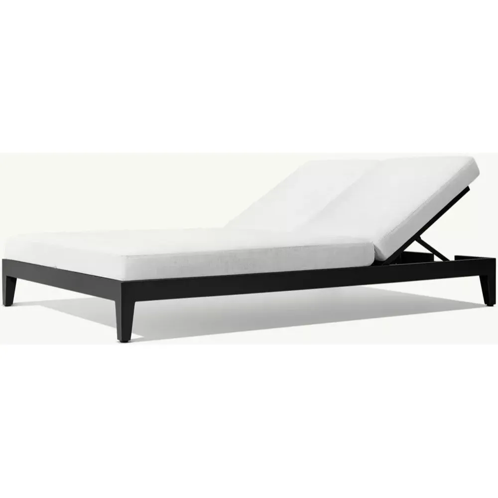 Balmain Aluminum Adjustable Double Chaise (5)