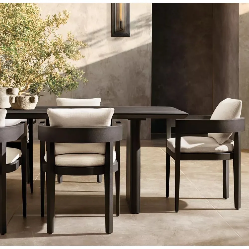 Balmain Aluminum Dining Armchair (3)