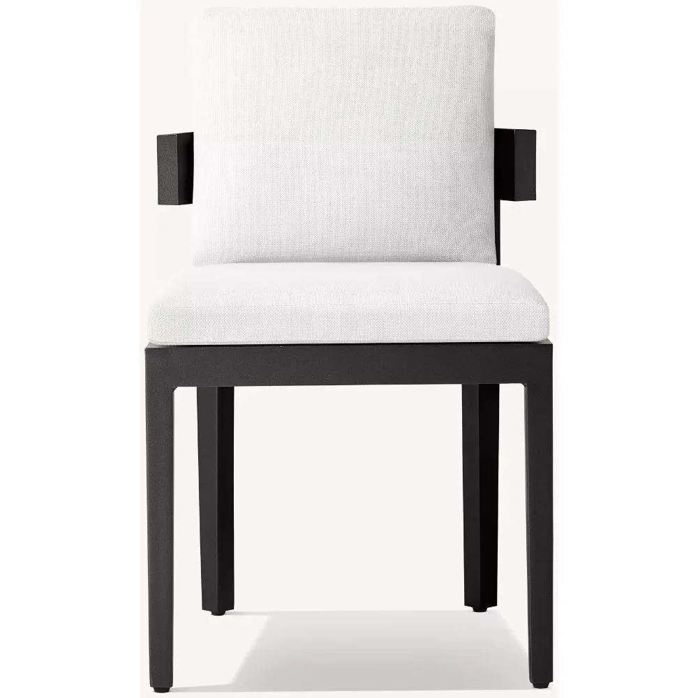 Balmain Aluminum Dining armless Chair (2)