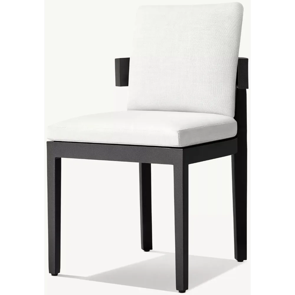 Balmain Aluminum Dining armless Chair (4)