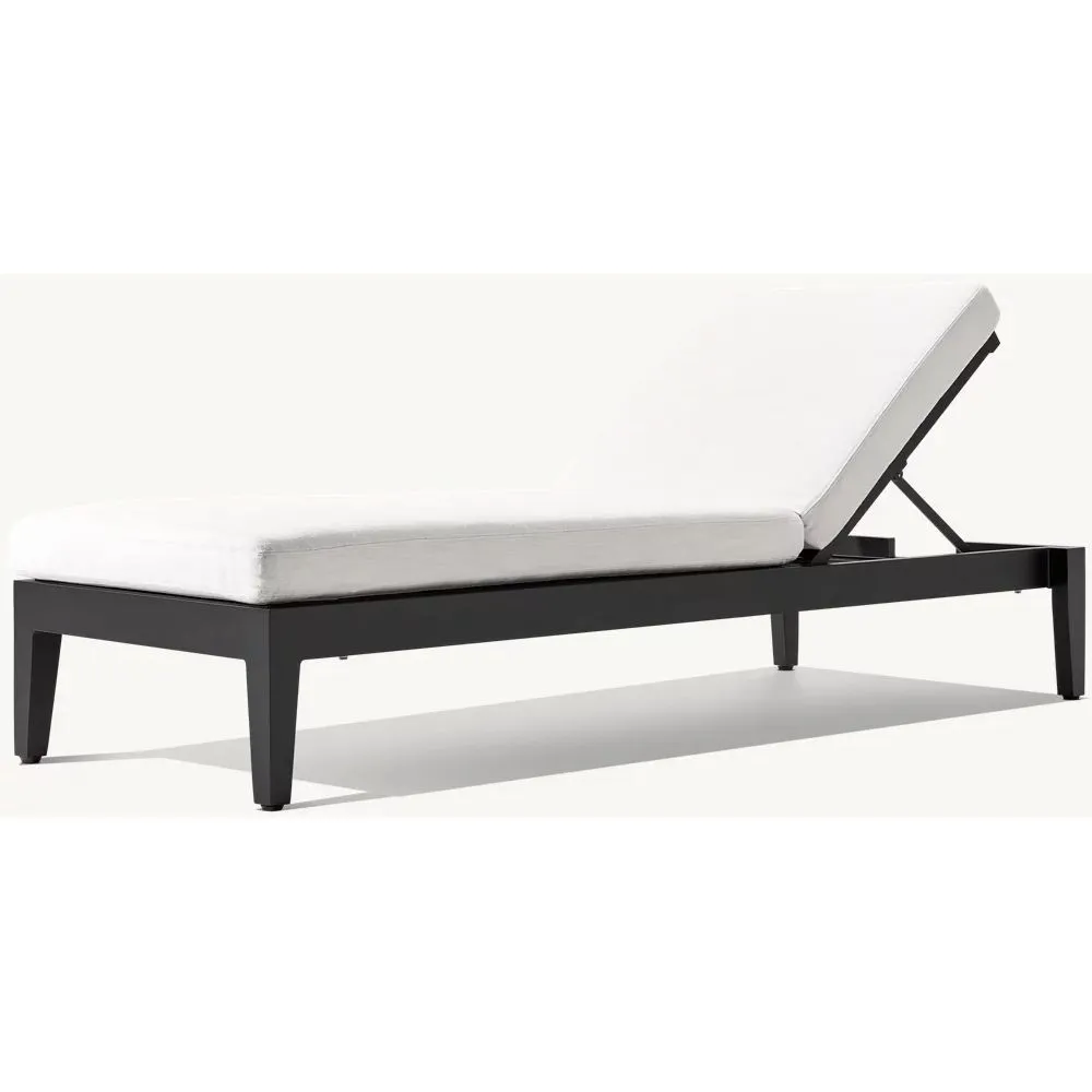 Balmain Aluminum & Mesh Stacking Adjustable Chaise (5)