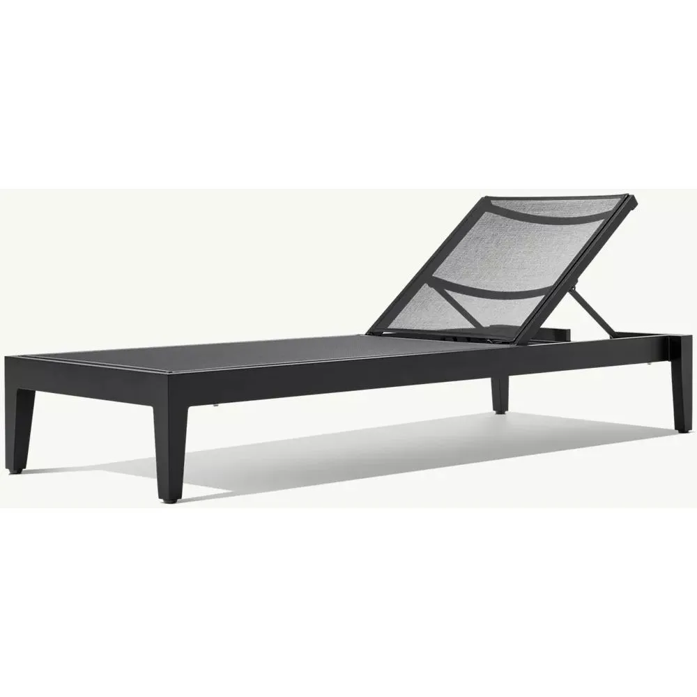 Balmain Aluminum & Mesh Stacking Adjustable Chaise (7)