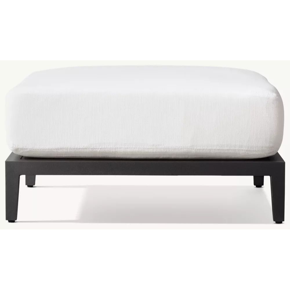 Balmain Aluminum Ottoman (1)