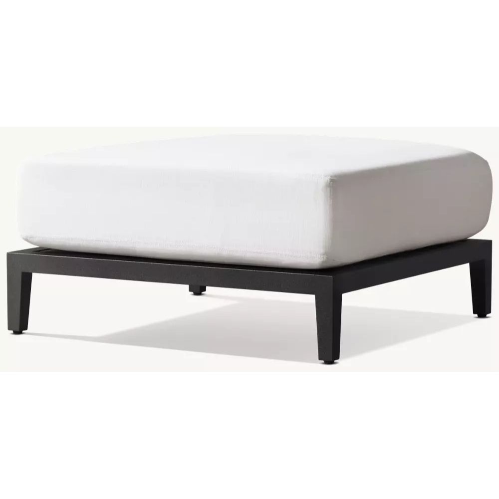 Balmain Aluminum Ottoman (2)