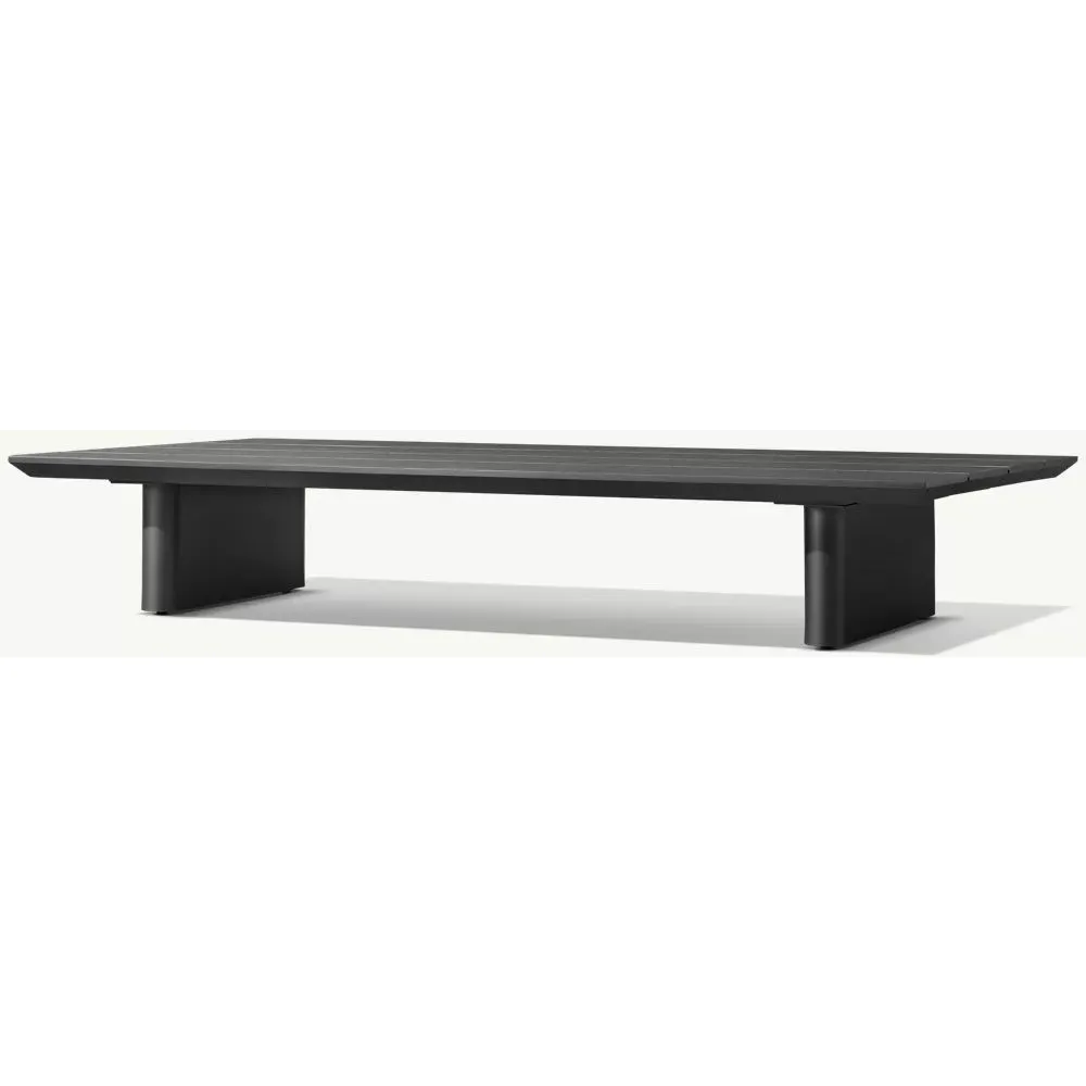 Balmain Aluminum Rectangular Coffee Table (2)