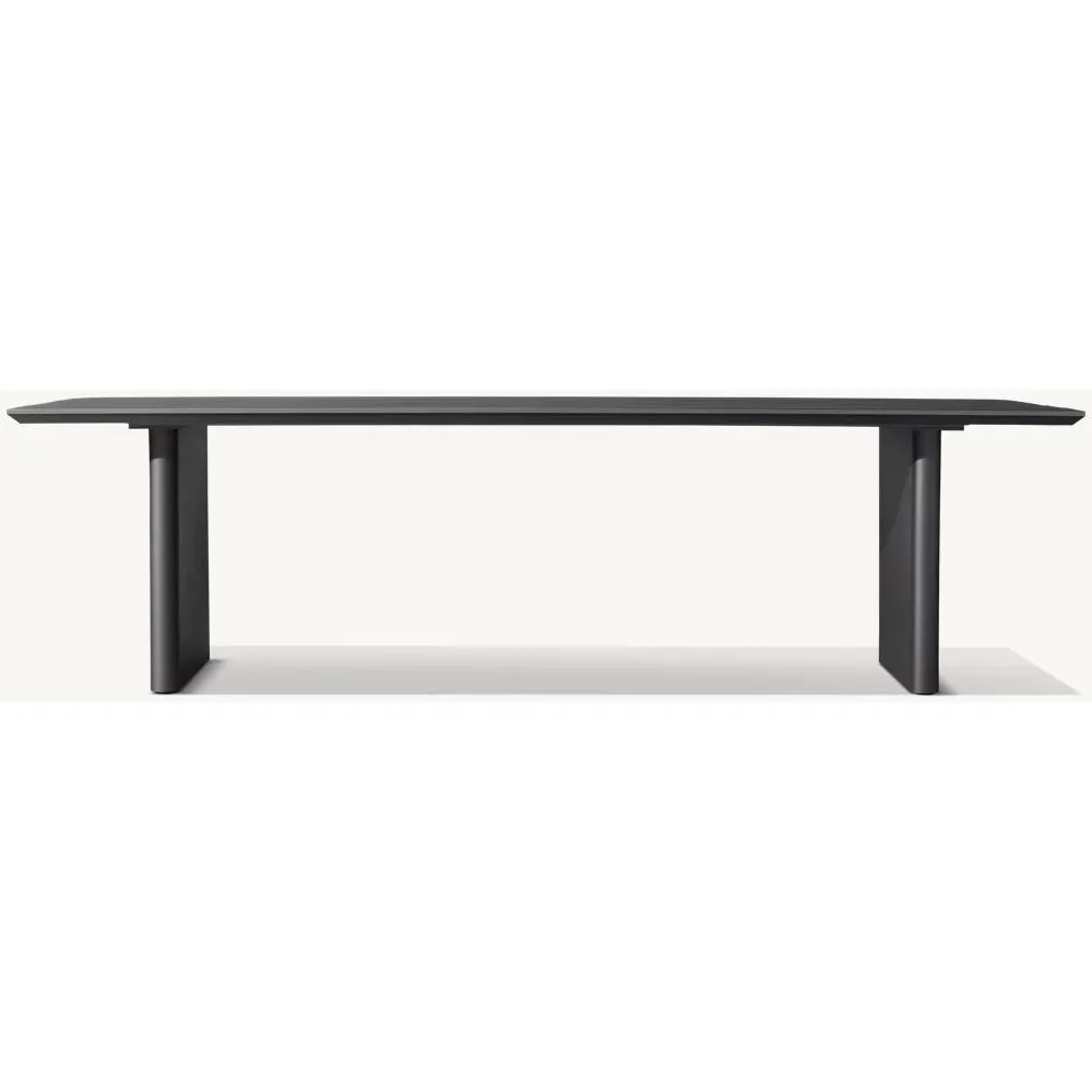Balmain Aluminum Rectangular Dining Table (3)