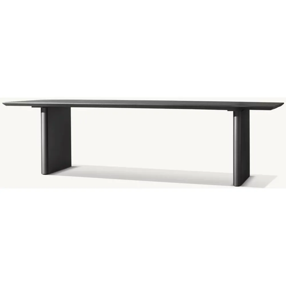 Balmain Aluminum Rectangular Dining Table (4)