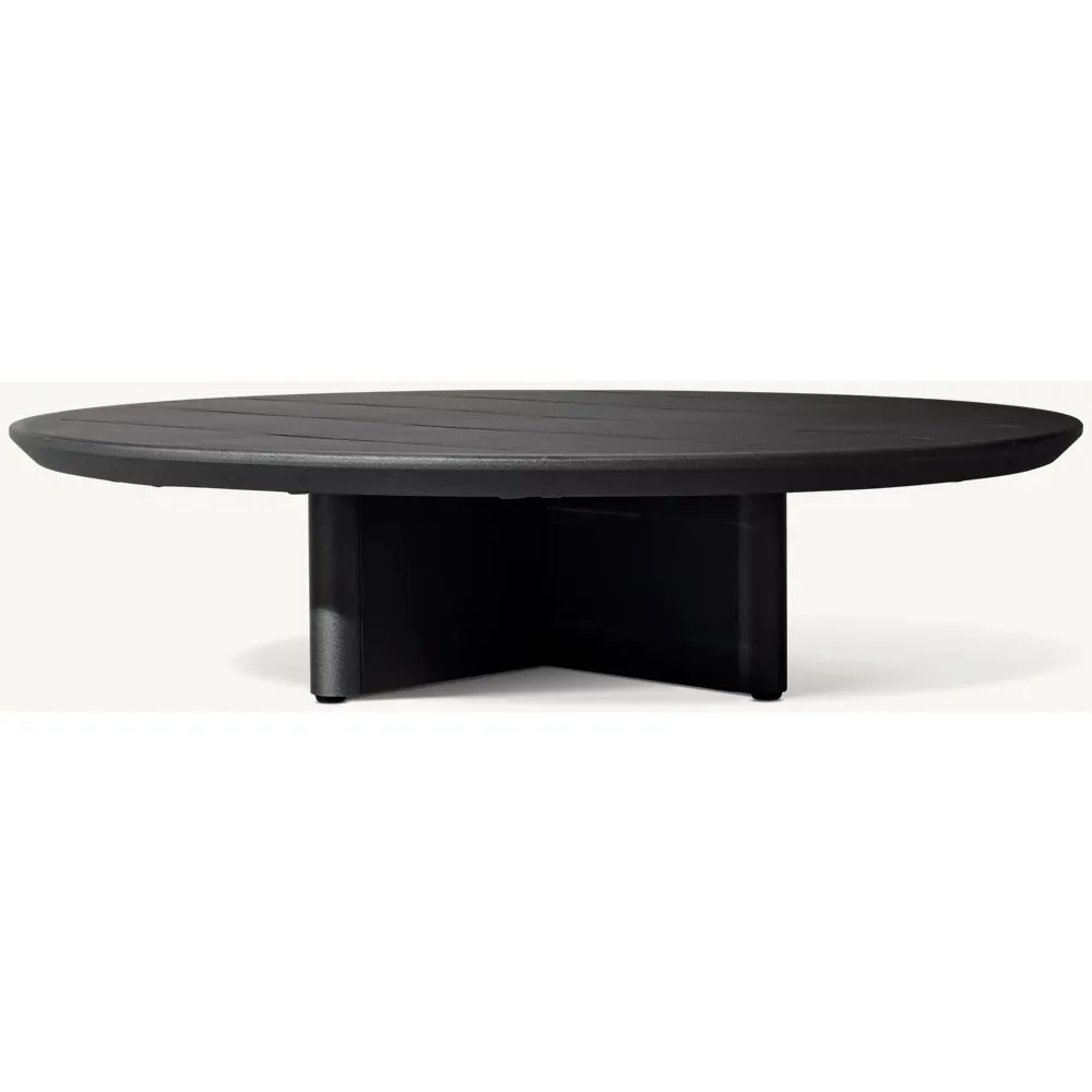 Balmain Aluminum Round Coffee Table (2)