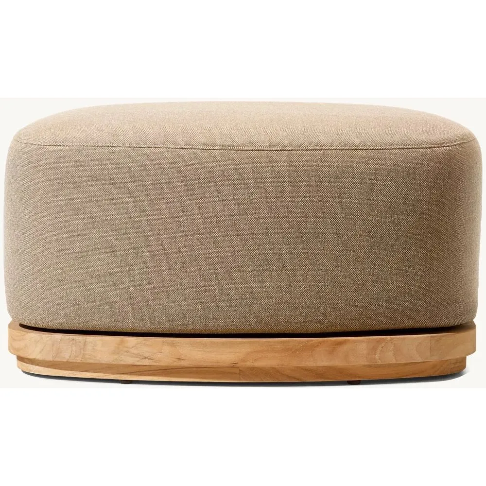 Bronte Teak Ottoman (1)