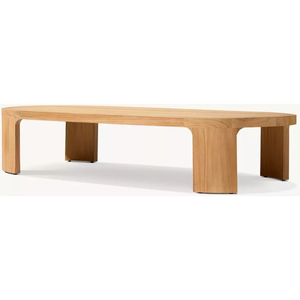 Bronte Teak Rectangular Coffee Table (5)