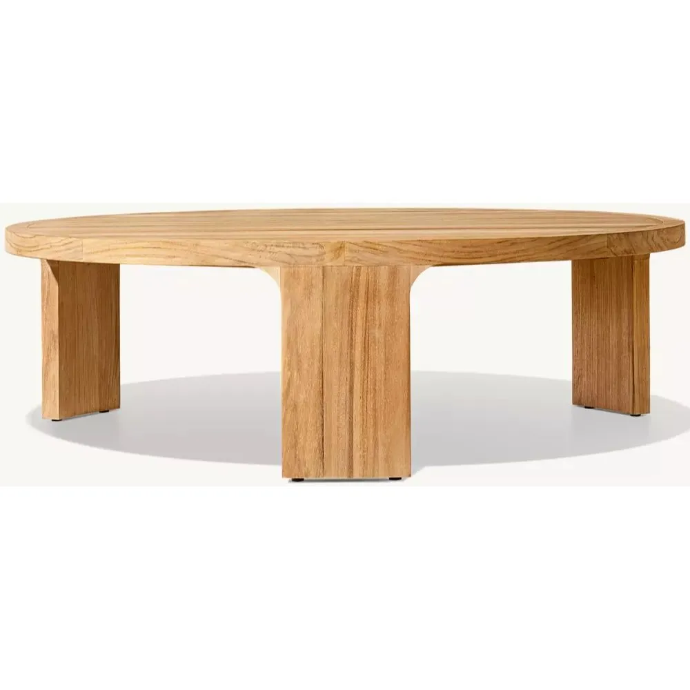 Bronte Teak Round Coffee Table (2)