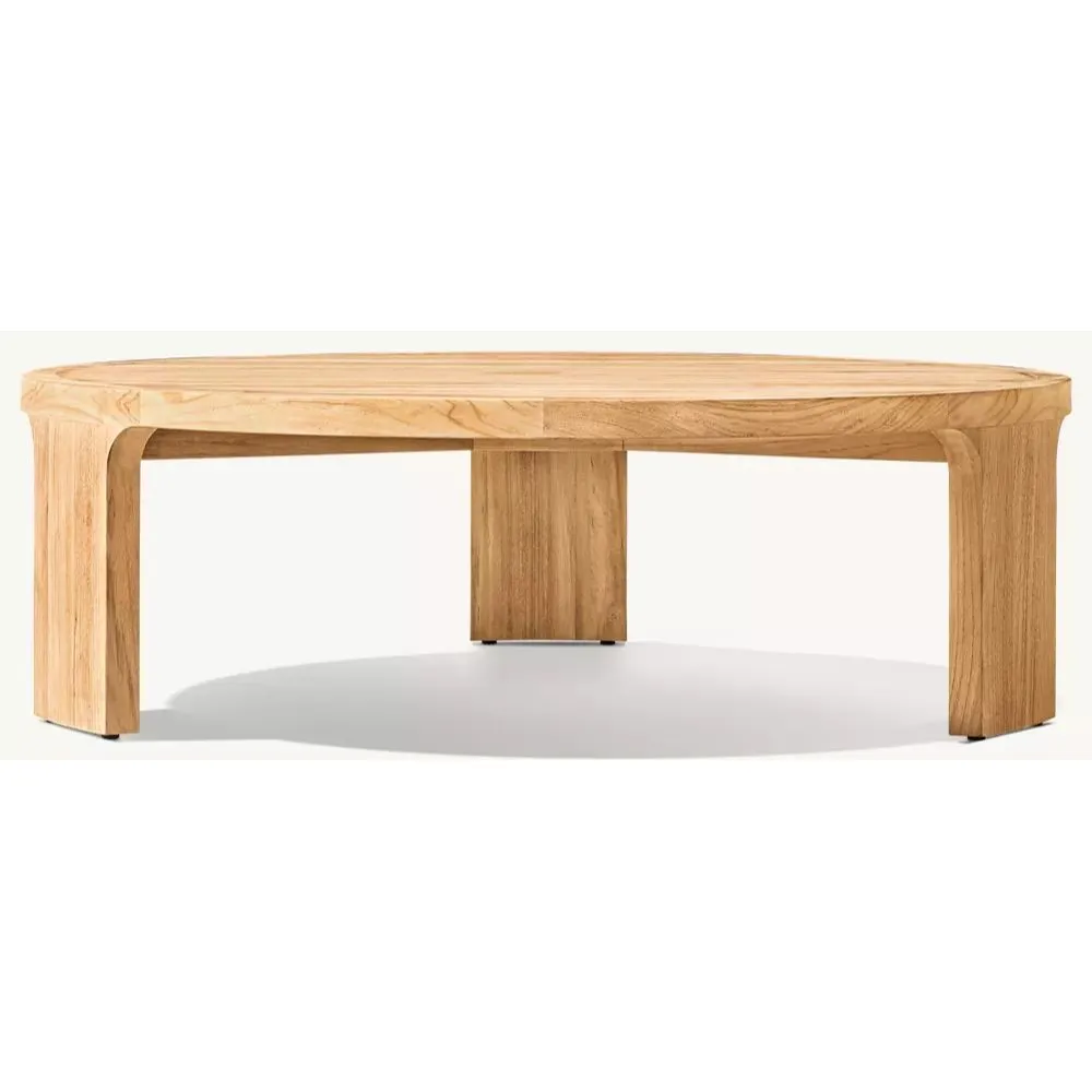 Bronte Teak Round Coffee Table (3)