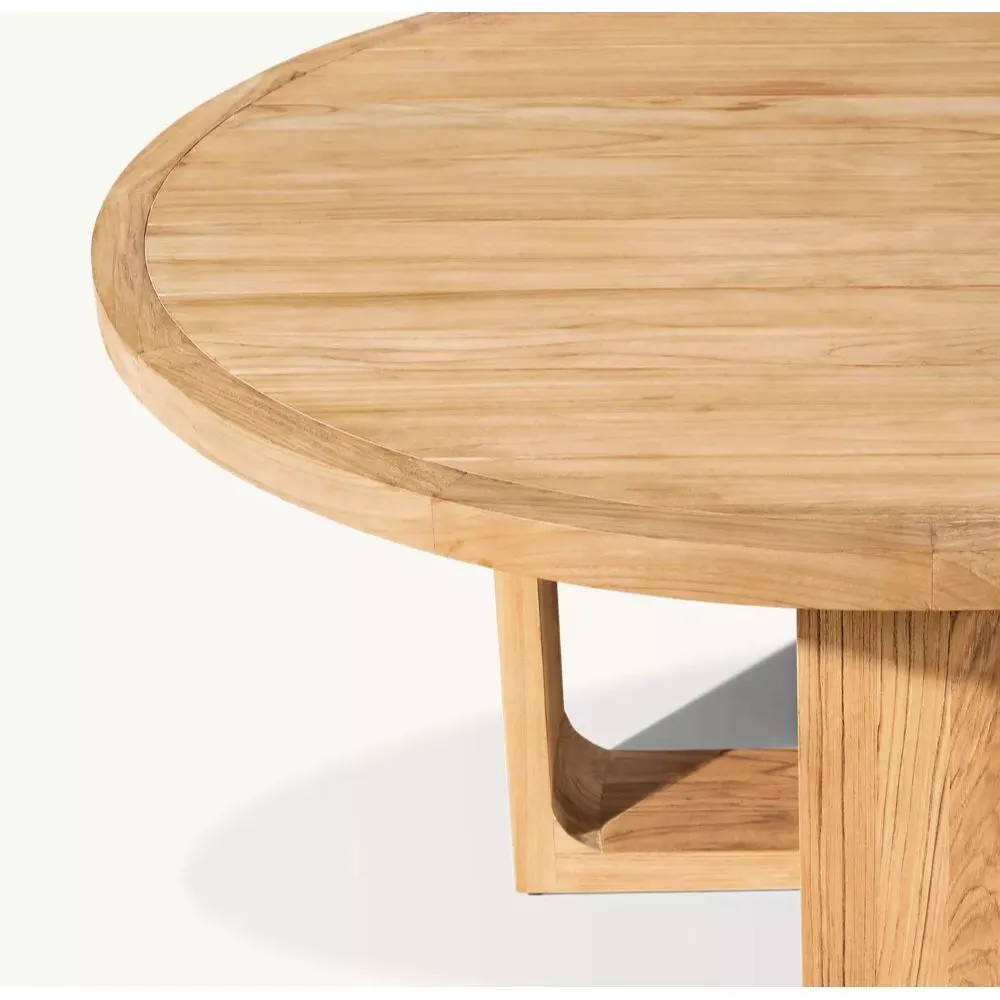 Bronte Teak Round Dining Table (4)
