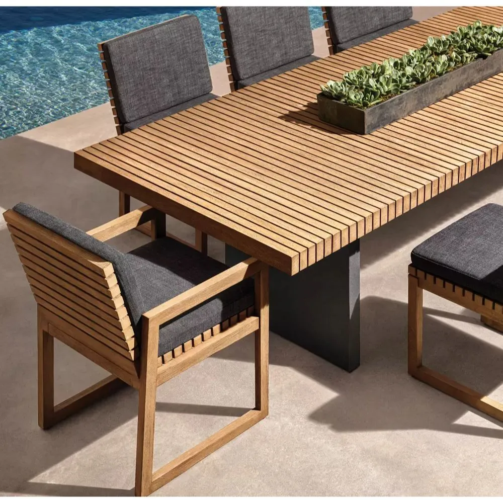Caicos Teak Dining armless Chair (1)
