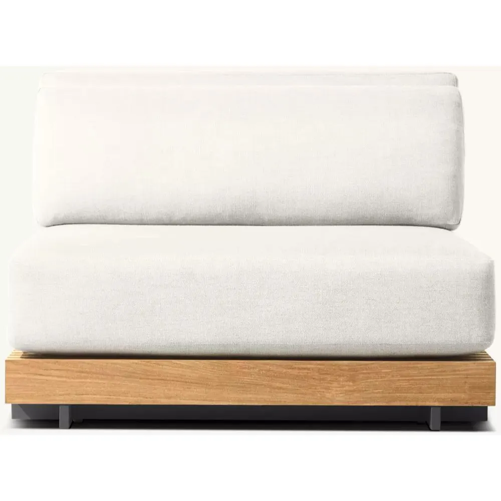Caicos Teak Modular Armless lounge chair (3)