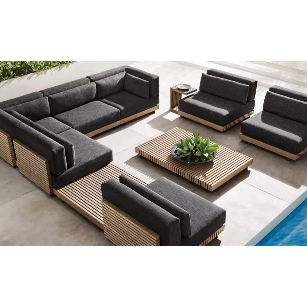 Caicos Teak Modular Sofa (1)
