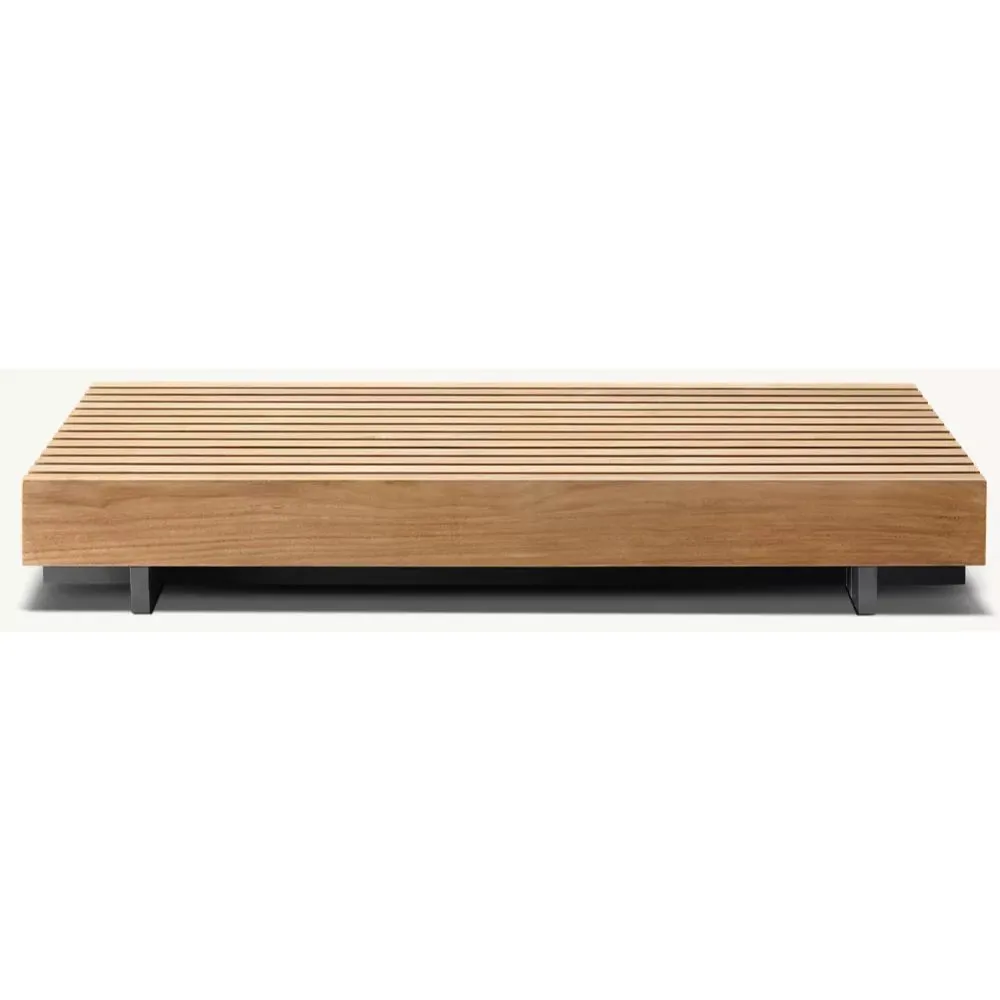 Caicos Teak Rectangular Side Table (2)