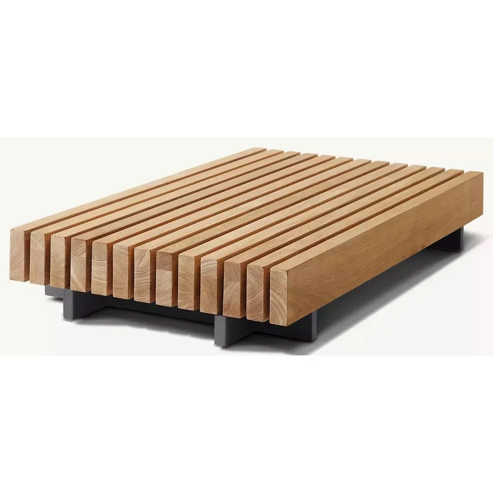 Caicos Teak Rectangular Side Table (3)