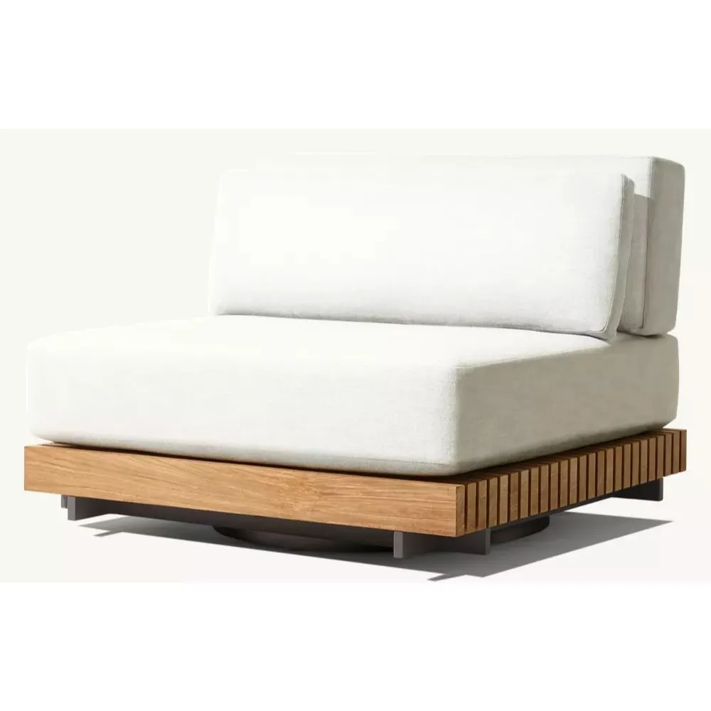 Caicos Teak Swivel Lounge Chair