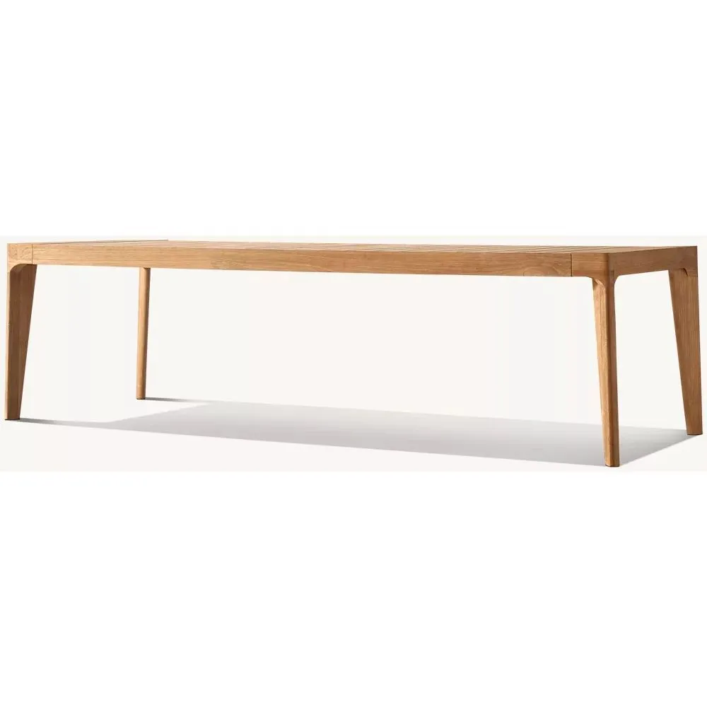 Malta Teak Rectangular Dining Table (2)