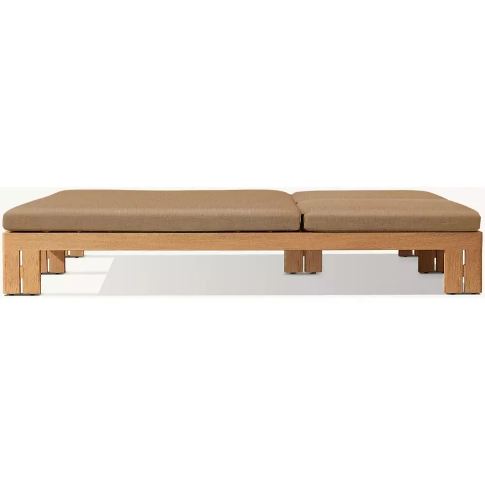 Matira Teak Adjustable Double Chaise (1)