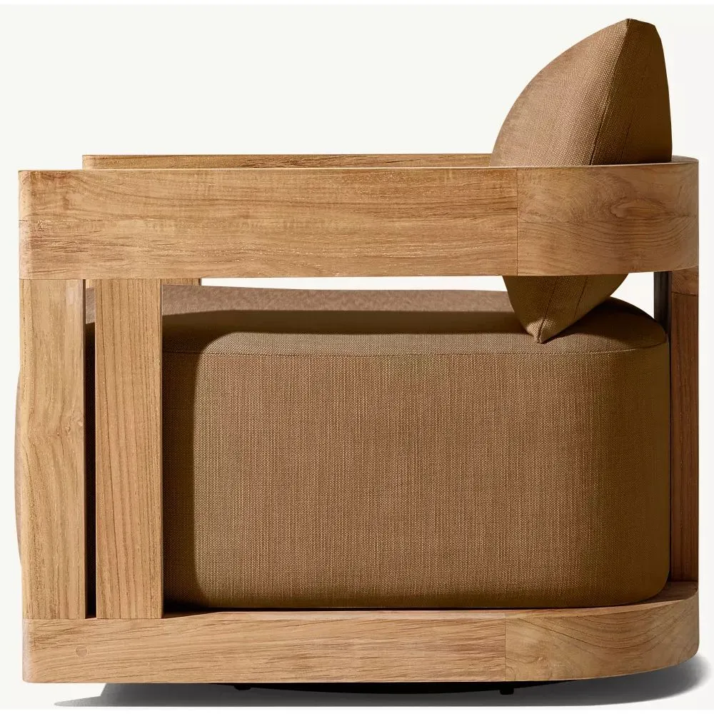 Matira Teak Swivel Lounge Chair (4)