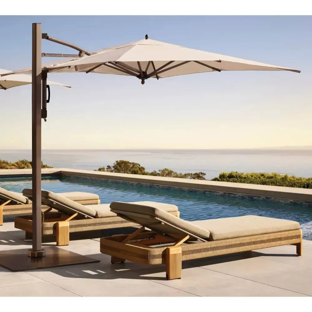 Striata Teak Adjustable Chaise (1)