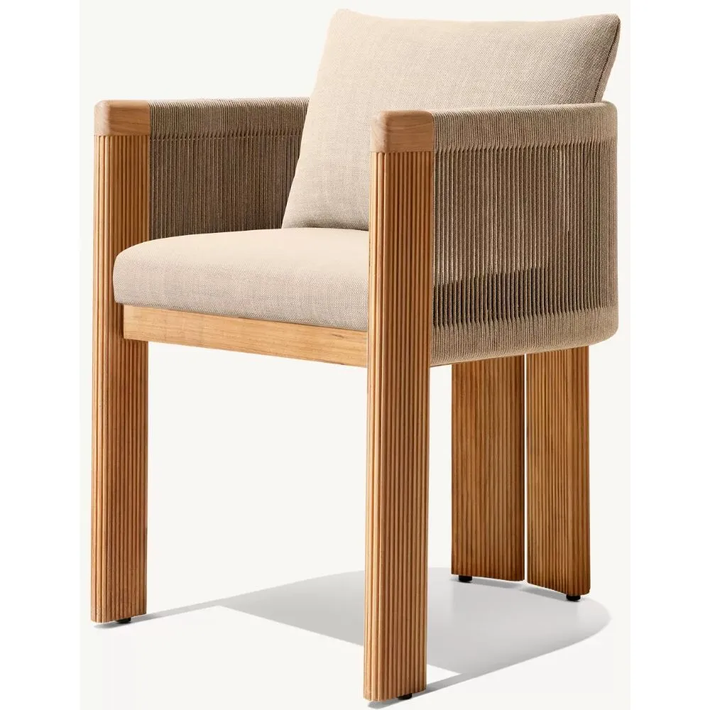 Striata Teak Dining Armchair (6)