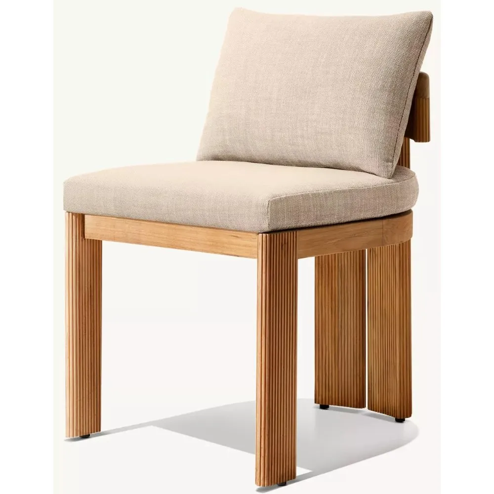 Striata Teak Dining Side Chair (4)