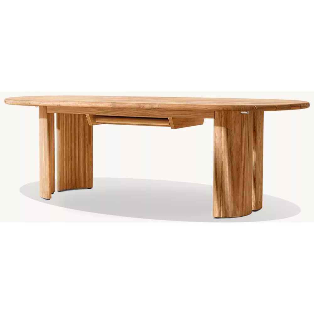 Striata Teak Extension Dining Table (2)