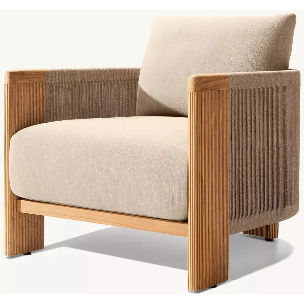 Striata Teak Lounge Chair (3)