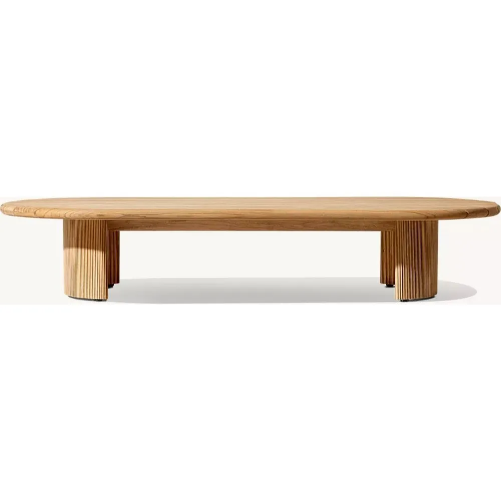 Striata Teak Rectangular Coffee Table (3)