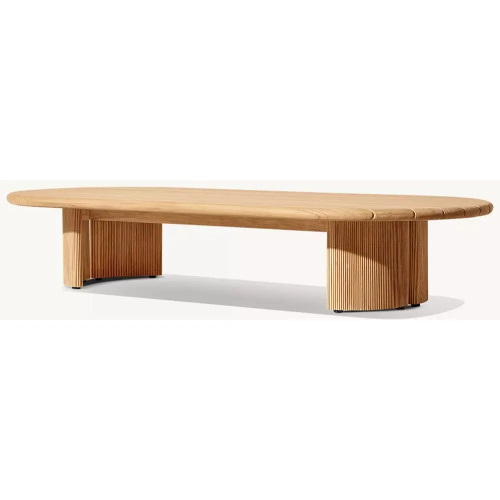 Striata Teak Rectangular Coffee Table (5)