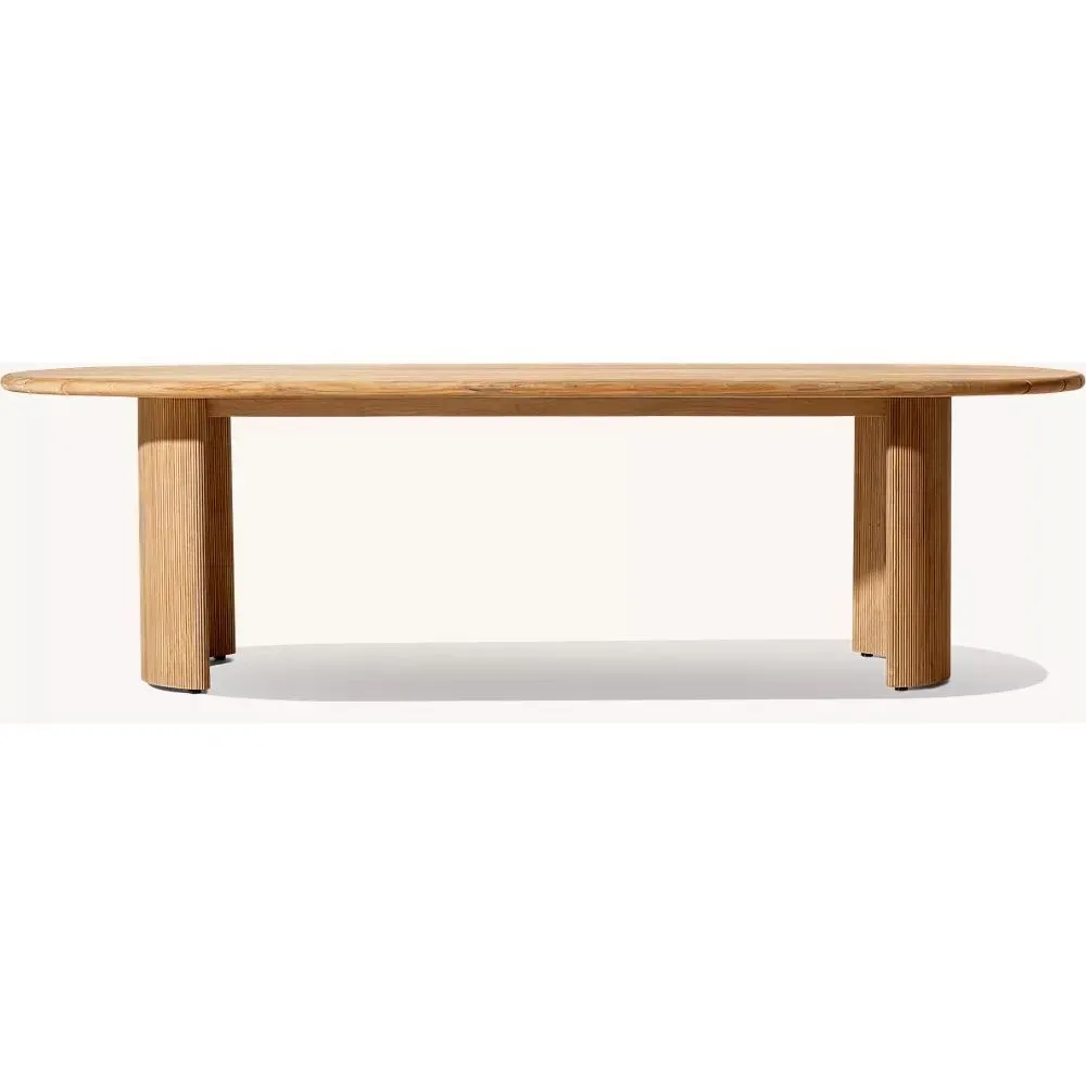 Striata Teak Rectangular Dining Table (3)