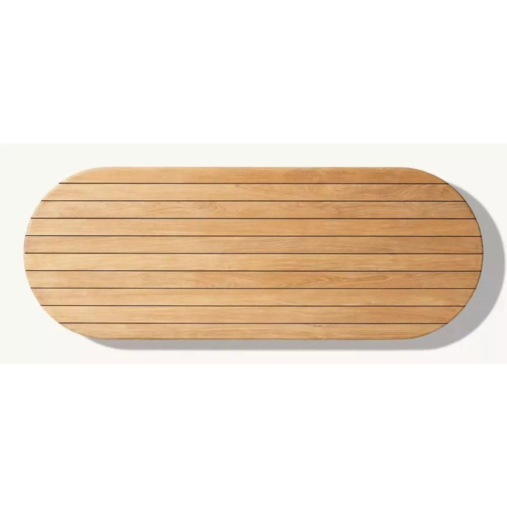 Striata Teak Rectangular Dining Table (4)