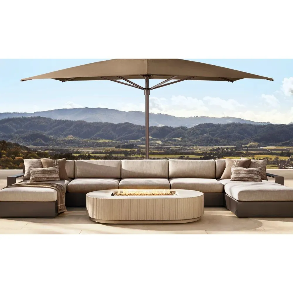 Marbella Aluminum Customizable Sectional (9)