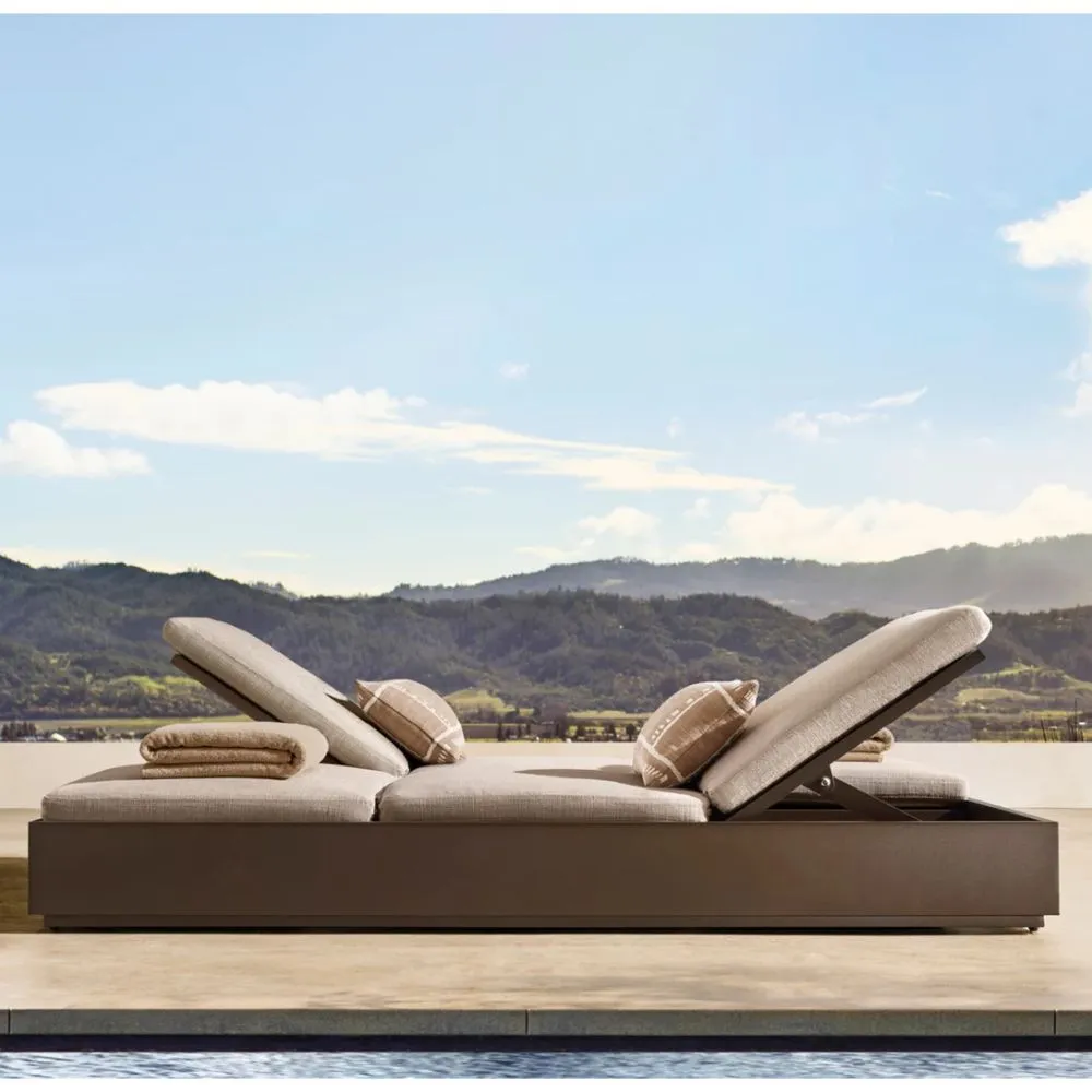 Marbella Aluminum Double Dual-Adjustable Chaise (1)