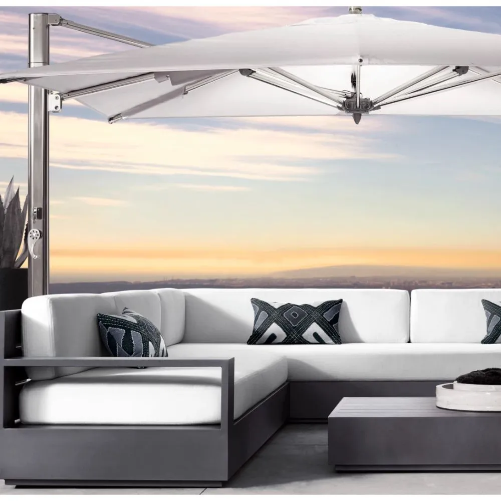 Marbella Aluminum Modular Chaise Sectional (2)