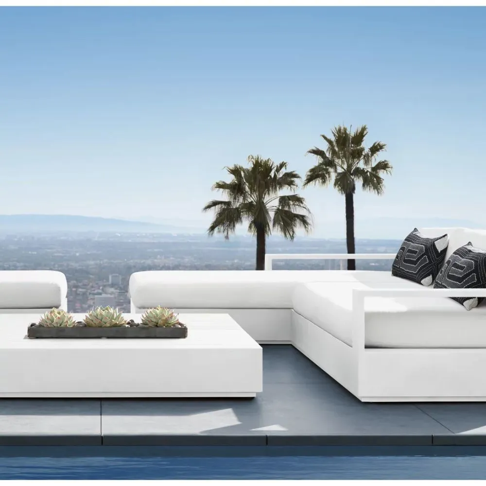 Marbella Aluminum Modular Chaise Sectional (3)