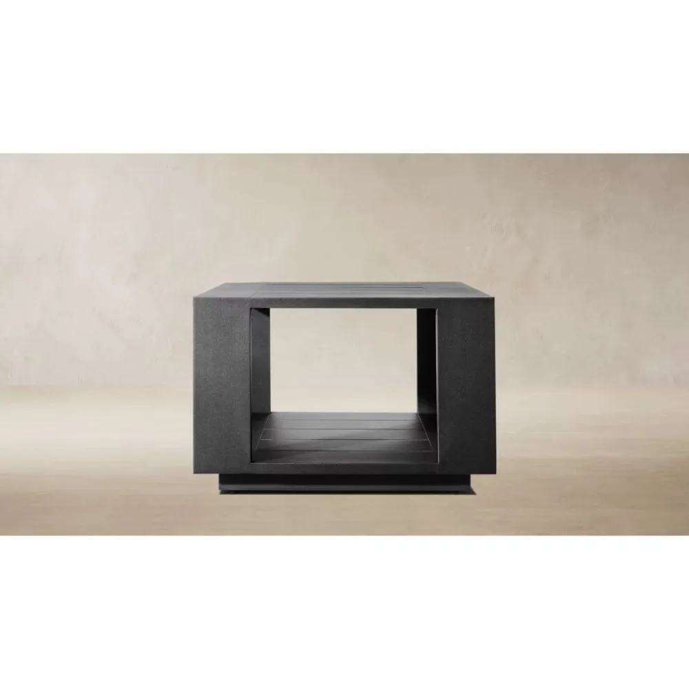 Marbella Aluminum Open Square Side Table (1)