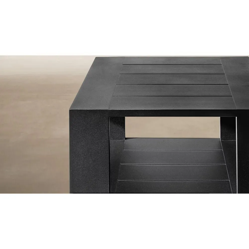 Marbella Aluminum Open Square Side Table (3)