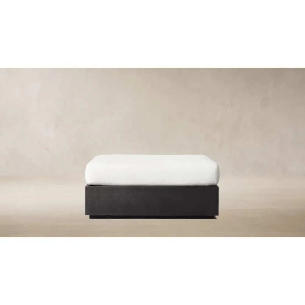 Marbella Aluminum Ottoman (1)