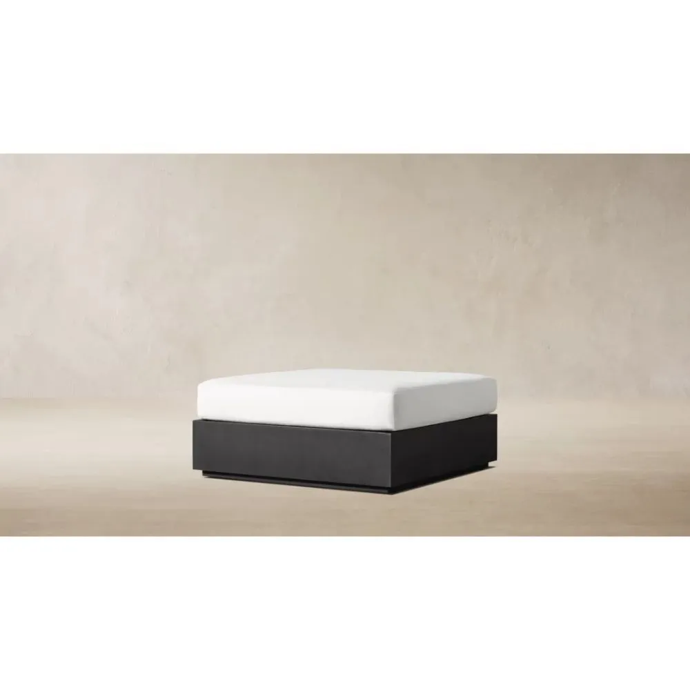 Marbella Aluminum Ottoman (2)