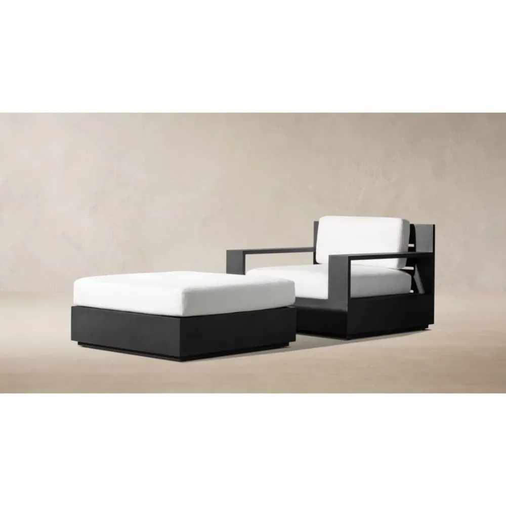 Marbella Aluminum Ottoman (3)